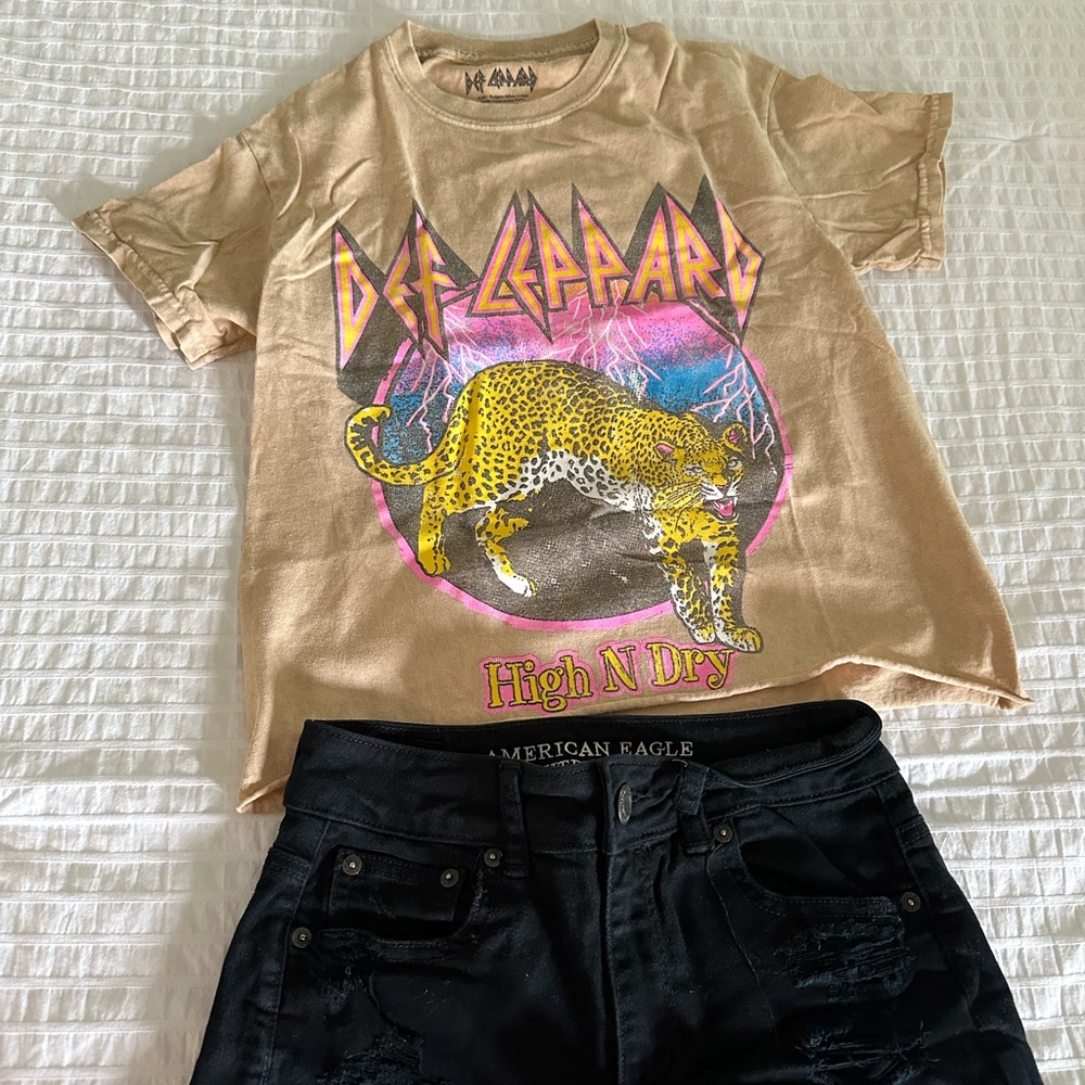 Urban Outfitters Tan Graphic Tee